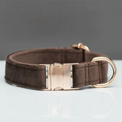 Personalized Dog Collar & Leash Set – Engraved Nameplate, Adjustable Fit, Durable & Comfortable for Small & Medium Dogs