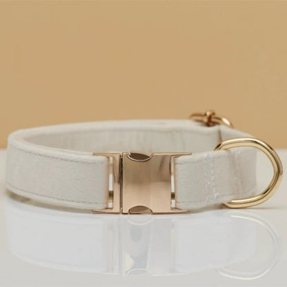 Personalized Dog Collar & Leash Set – Engraved Nameplate, Adjustable Fit, Durable & Comfortable for Small & Medium Dogs