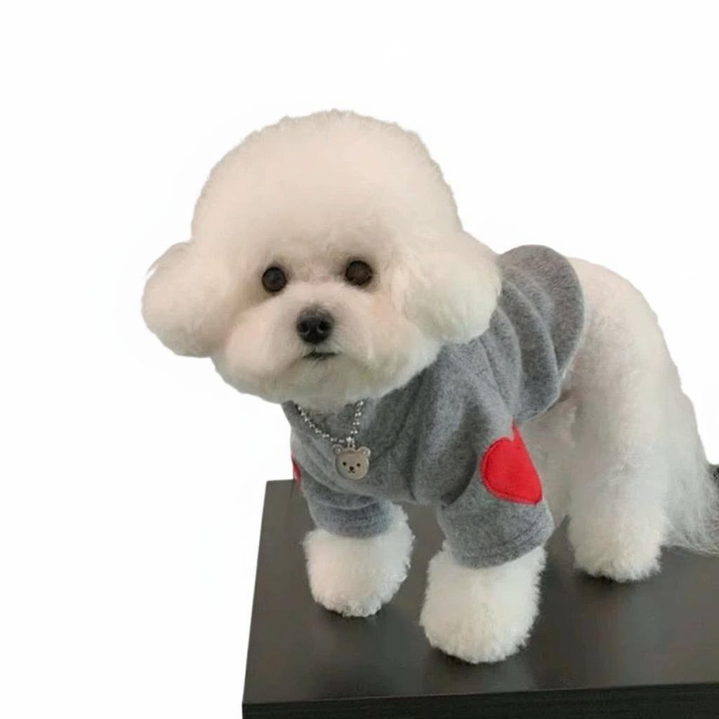 Dog Undershirt – Soft, Warm Base Layer with Heart Sleeve Patch