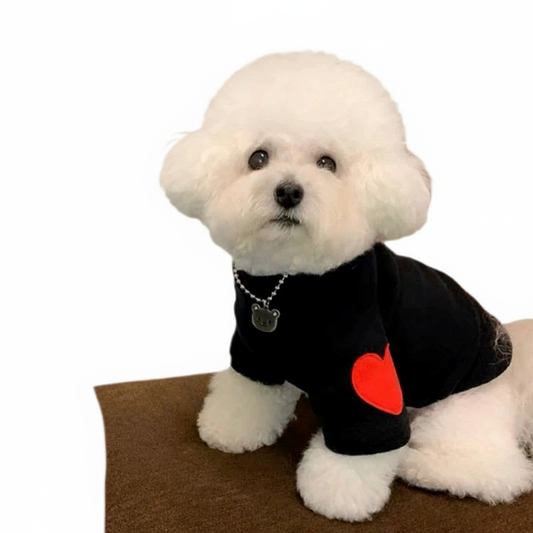 Dog Undershirt – Soft, Warm Base Layer with Heart Sleeve Patch