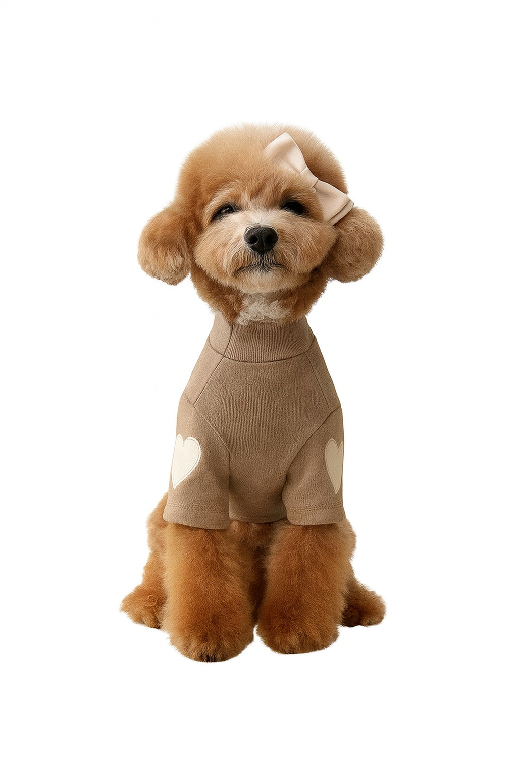 Dog Undershirt with Heart Patch
